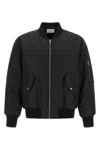 Saint Laurent Bomber Jacket In Water-repellent Nylon Serge In Black