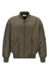 Saint Laurent Serge Bomber Jacket In Green