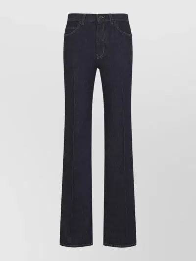 Saint Laurent Seventies Eagle Bootcut Denim Jeans In Black