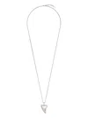 Saint Laurent Shark Tooth Necklace In Silver