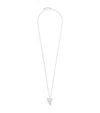 Saint Laurent Shark Tooth Pendant Necklace In Metallic