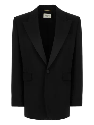 SAINT LAURENT SHAWL-LAPEL SINGLE-BREASTED BLAZER