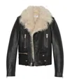 Saint Laurent Luxurious Double-layer Motorcycle Jacket In Black