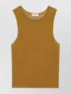 Saint Laurent Viscose Brown Tops In Black
