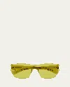 Saint Laurent Sl 755 Linea Corner Angle 003 Yellow Sunglasses In Yellow