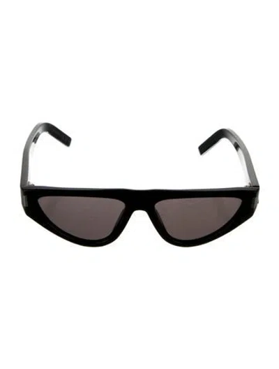 Pre-owned Saint Laurent Shield Tinted Sunglasses In Black
