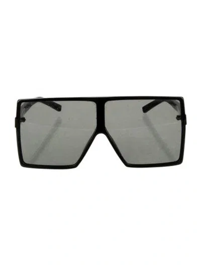 Pre-owned Saint Laurent Shield Tinted Sunglasses In Black