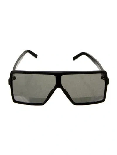 Pre-owned Saint Laurent Shield Tinted Sunglasses W/ Tags In Black