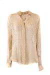 Shop Saint Laurent Shirt In Beige