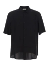 Saint Laurent Polo Bowling Shirt Stripe Cassandra In Black