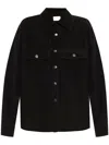 Saint Laurent Corduroy Overshirt In Black