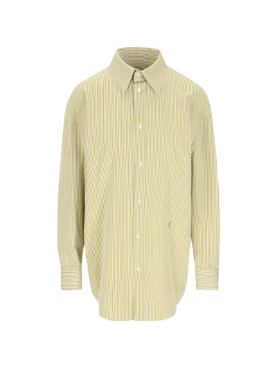 Saint Laurent Shirt Broderi In Yellow