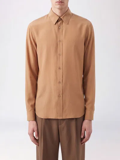 Saint Laurent Shirt Men In Brown