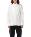 Saint Laurent Crips White Cotton Shirt In White