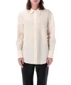 Saint Laurent Twill Long In White