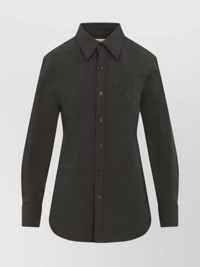 SAINT LAURENT SHIRT WITH CHEST POCKET AND LONG SLEEVES