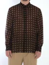Saint Laurent Shirt With Geometric Pattern