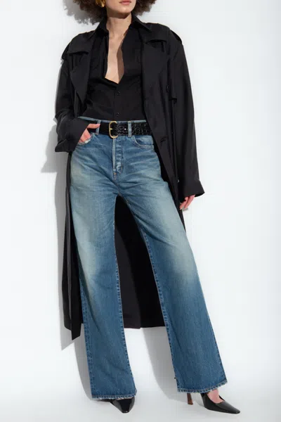Saint Laurent Shirt With Pockets In Black