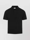 Saint Laurent Cassandre Polo Shirt In Black