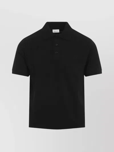 SAINT LAURENT SHIRT WITH POLO COLLAR AND SHORT SLEEVES