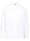 Saint Laurent Shirt With Wing Collar Shirts White In White