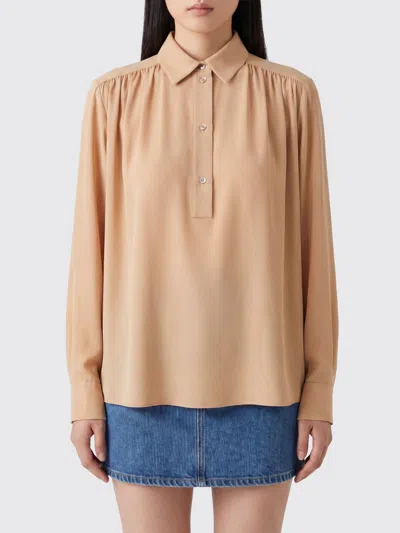 Saint Laurent Shirt Woman In Brown