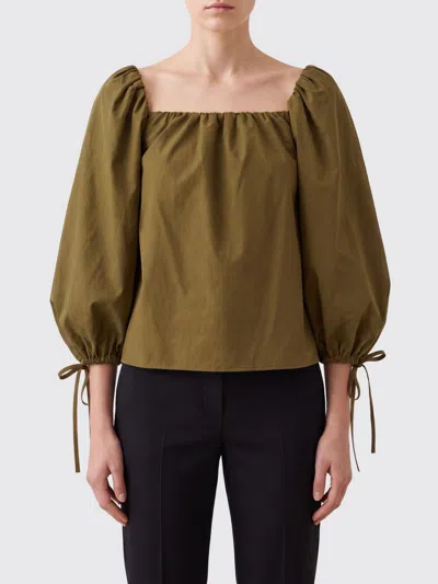 Saint Laurent Shirt Woman Color Brown In Green
