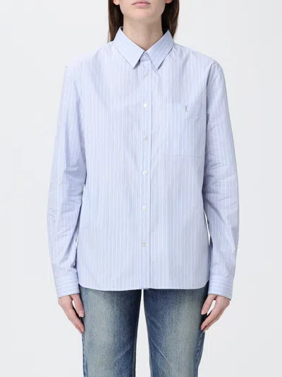 Saint Laurent Shirt Woman  In Blue