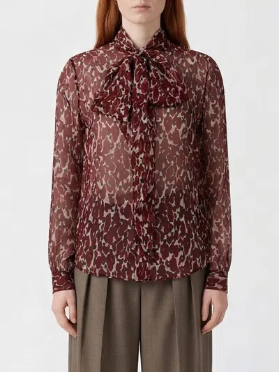 SAINT LAURENT SAINT LAURENT SILK SHIRT WITH FLORAL PRINT