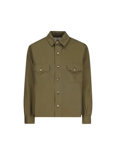Saint Laurent Shirts In Authentic Kaki