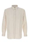 Saint Laurent Men Embroidered Poplin Shirt