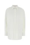 Saint Laurent Camicia In Popeline Bianco  Donna In White
