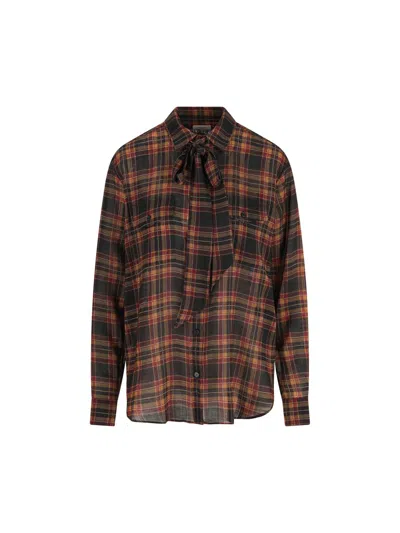 Saint Laurent Shirts In Brown