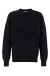 Saint Laurent Midnight Blue Alpaca Blend Sweater In Blue