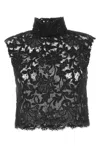 Saint Laurent Women's Lace Top In Black