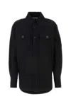 Saint Laurent Cotton Shirt In Black