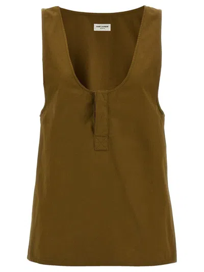 Saint Laurent Shirts In Green