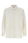 Saint Laurent Cassandre Shirt And Blouse White In White