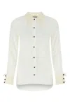 Saint Laurent Camicia In Cotone In White