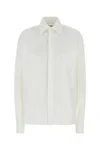 Saint Laurent Camicia In Popeline Bianco  Donna In White