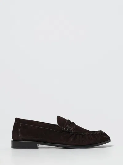 Saint Laurent Le Loafer Suede Leather Loafers In Brown
