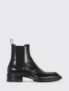 Saint Laurent 25mm Joe Pull-tab Square-toe Chelsea Boots In Black