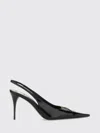 Saint Laurent Babylone Breteuil Leather Slingback Pumps In Black
