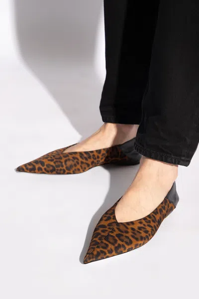 SAINT LAURENT SAINT LAURENT SHOES WITH LEOPARD PRINT