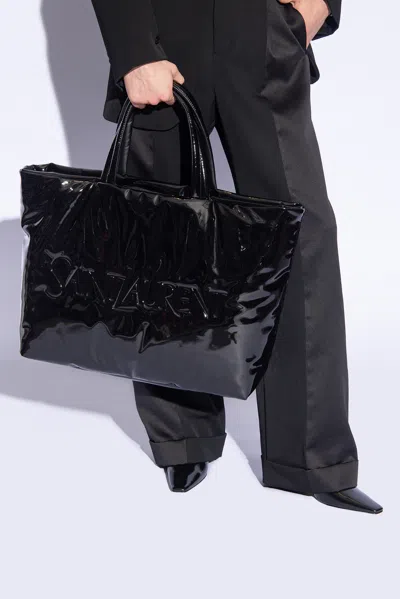 Saint Laurent Shopper Bag In Black
