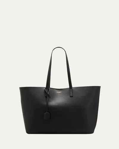 Saint Laurent Shopping Bag East-west Tote In Smooth Leather