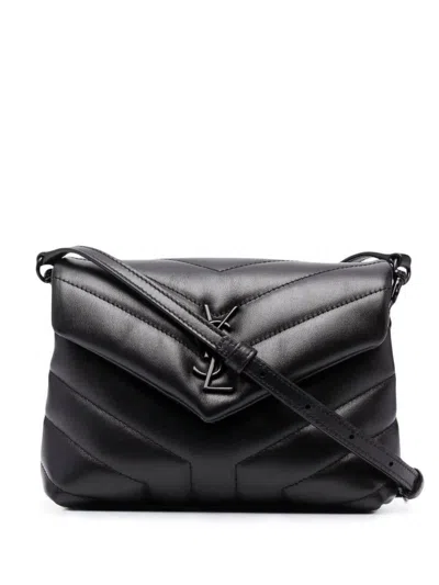 Saint Laurent Shopping Bags In Black