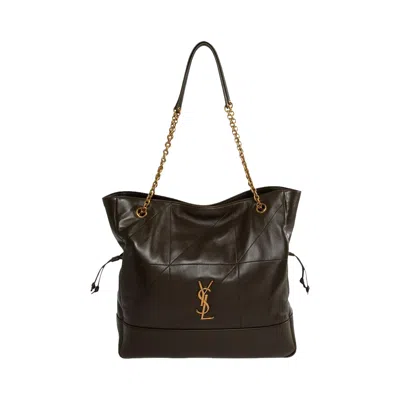 Pre-owned Saint Laurent Shopping Chain Bag 'light Musk' | Grey | Women's Size Onesize In Gray