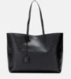Saint Laurent Shopping E/w Leather Tote Bag In Nero