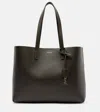 Saint Laurent Shopping Large Leather Tote Bag In Green